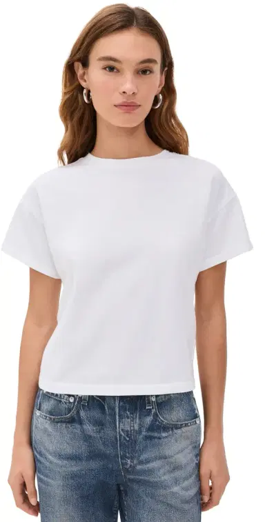 rag & bone Kelly Boxy Jersey Tee White M | Thumbnail 1 rag & bone Kelly Boxy Jersey Tee White M | Thumbnail 1