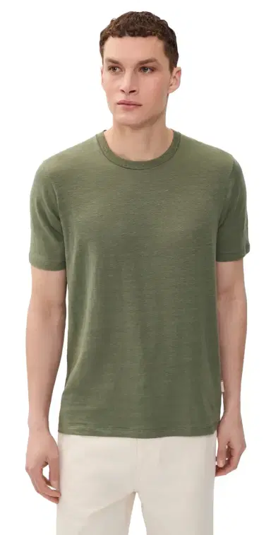 Orlebar Brown OB Standard Linen Tee Herbal | Thumbnail 1