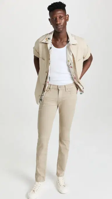 PAIGE Federal Transcend Slim Straight Jeans 34 Toasted Almond 29 | Thumbnail 5