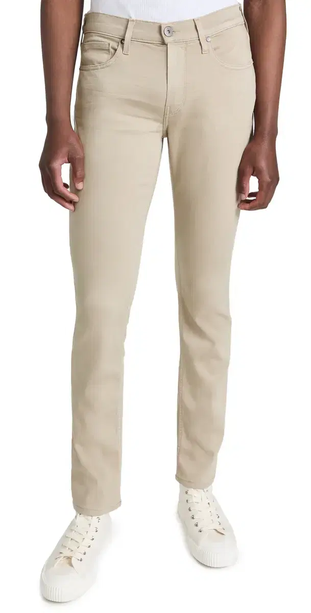 PAIGE Federal Transcend Slim Straight Jeans 34 Toasted Almond