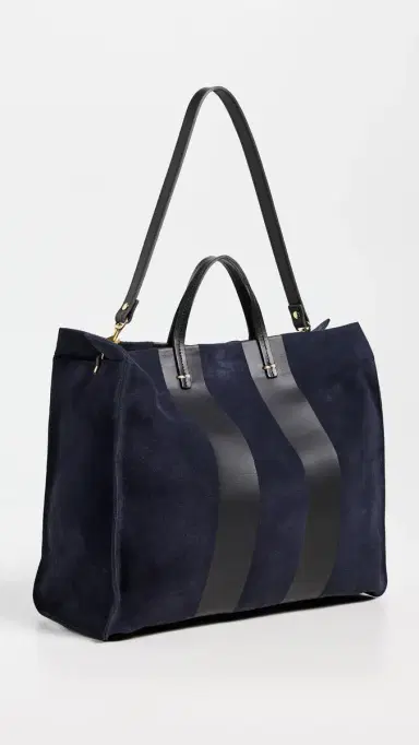 Clare V. Simple Tote Navy One Size | Thumbnail 4 Clare V. Simple Tote Navy One Size | Thumbnail 4