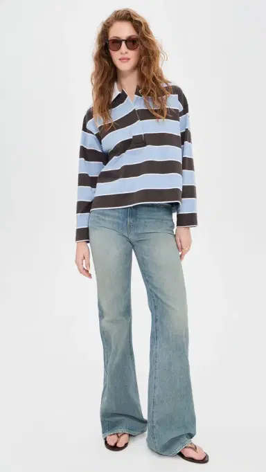 Madewell Rugby Polo Tranquil Blue | Thumbnail 5 Madewell Rugby Polo Tranquil Blue | Thumbnail 5