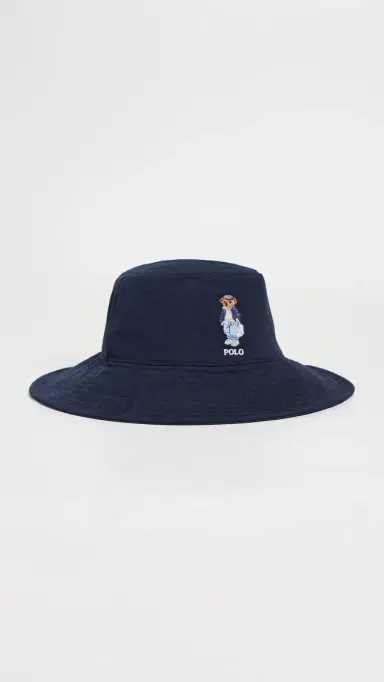 Polo Ralph Lauren Spring Bear Sun Hat Navy One Size | Thumbnail 2 Polo Ralph Lauren Spring Bear Sun Hat Navy One Size | Thumbnail 2