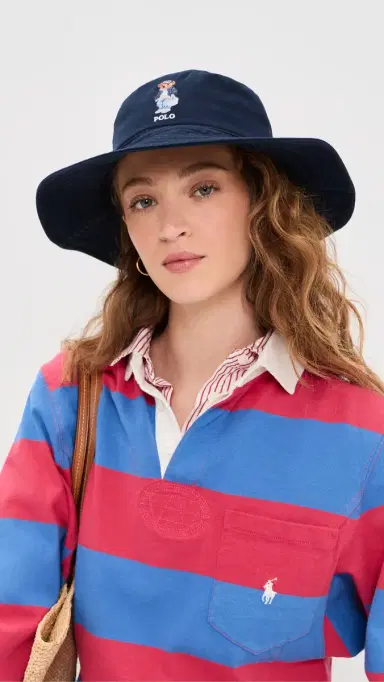 Polo Ralph Lauren Spring Bear Sun Hat Navy One Size | Thumbnail 3 Polo Ralph Lauren Spring Bear Sun Hat Navy One Size | Thumbnail 3