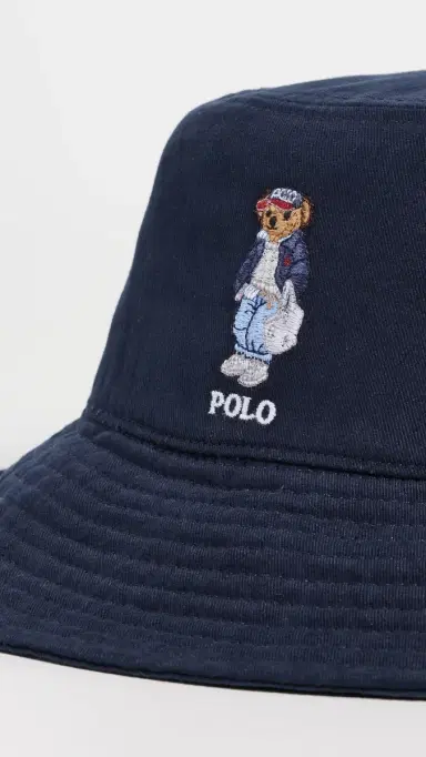Polo Ralph Lauren Spring Bear Sun Hat Navy One Size | Thumbnail 4 Polo Ralph Lauren Spring Bear Sun Hat Navy One Size | Thumbnail 4