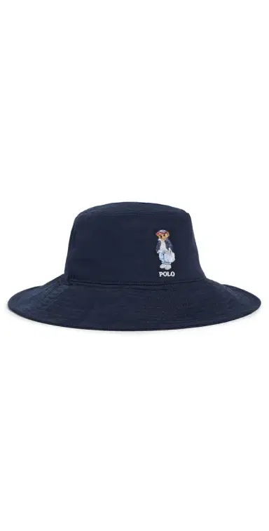 Polo Ralph Lauren Spring Bear Sun Hat Navy One Size | Thumbnail 1 Polo Ralph Lauren Spring Bear Sun Hat Navy One Size | Thumbnail 1
