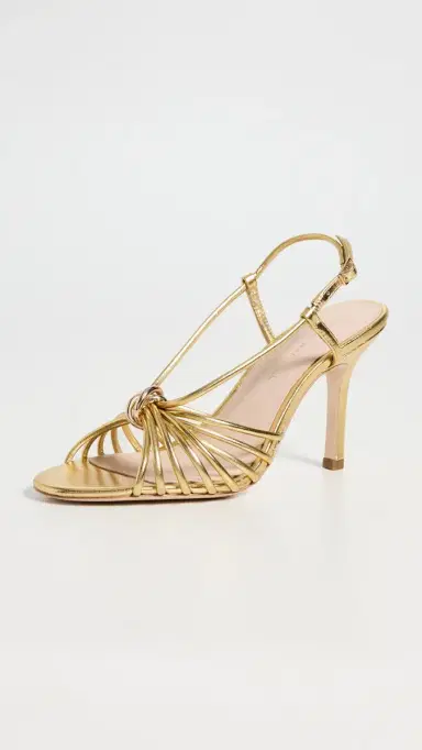 Loeffler Randall Mareka Strappy Heels Gold 9 | Thumbnail 2