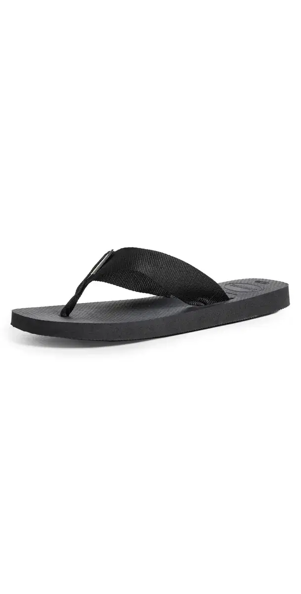 Urban Basic Flip Flops Black