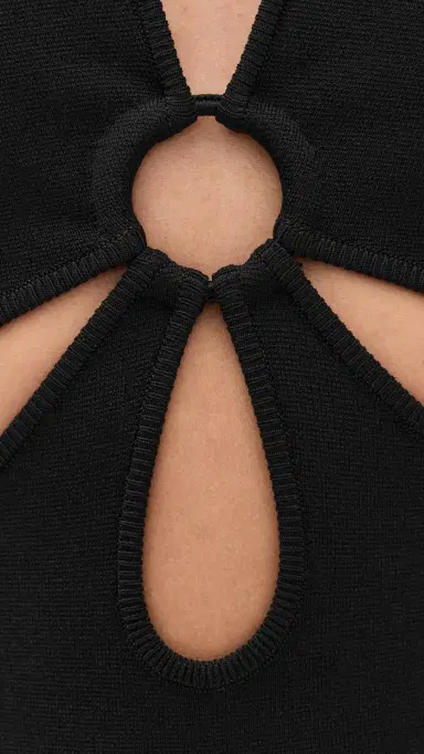 Cult Gaia Vinna Dress Black | Thumbnail 6