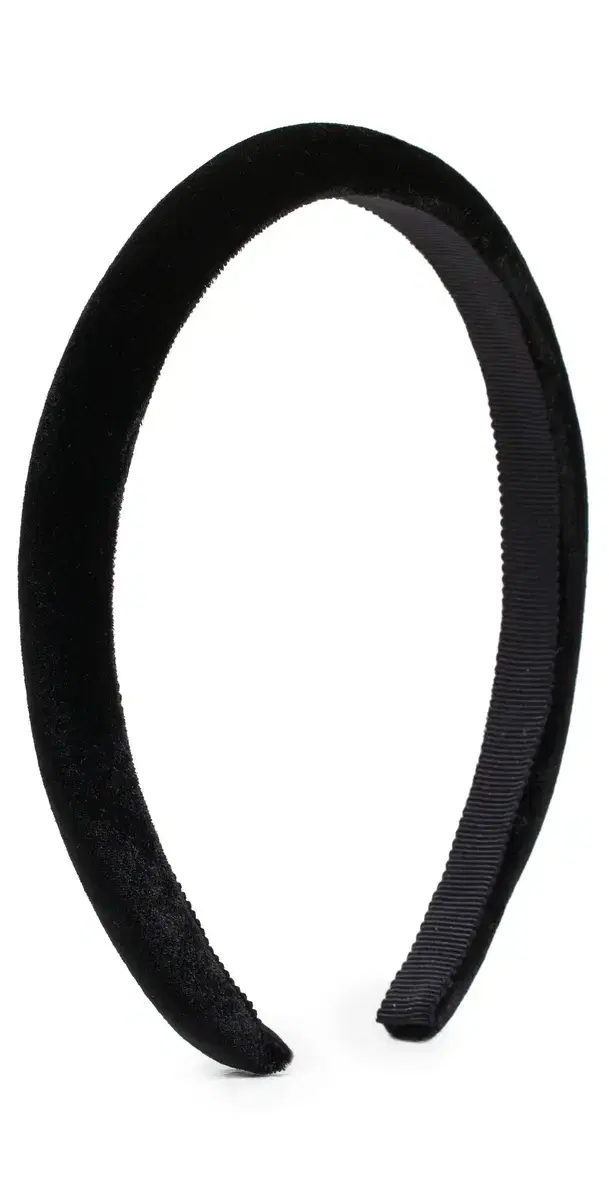 Jennifer Behr Tiana Velvet Headband Black One Size