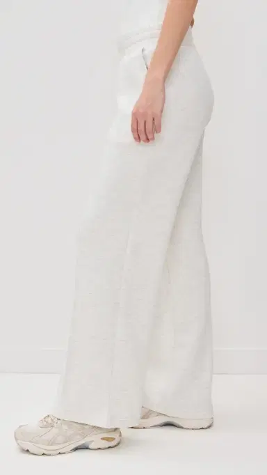 Varley The Wide Leg Pants 30 Ivory Marl M | Thumbnail 4