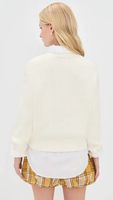 Polo Ralph Lauren Polo Logo Pullover Sweater White L | Thumbnail 3