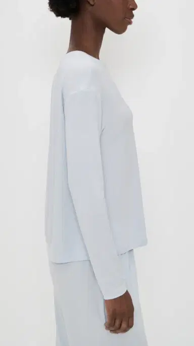 Eberjey Gisele Separates Long Sleeve Top Ice Blue | Thumbnail 4
