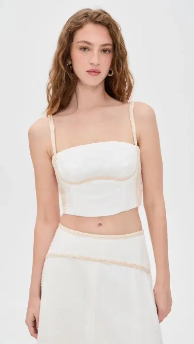 Sabina Musáyev Tasha Top White | Thumbnail 2