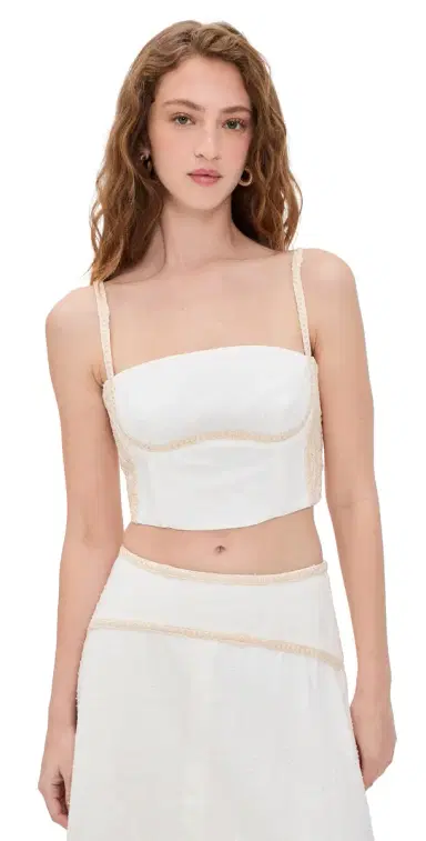 Sabina Musáyev Tasha Top White | Thumbnail 1