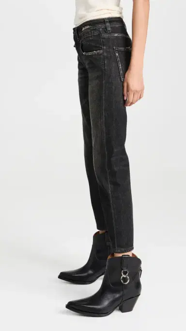 R13 Boy Straight Jeans Abbey Black 26 | Thumbnail 4