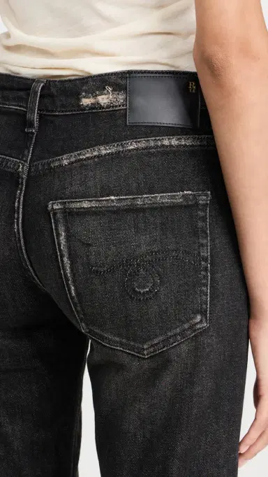 R13 Boy Straight Jeans Abbey Black 26 | Thumbnail 6