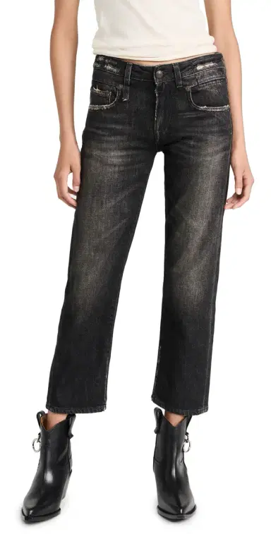 R13 Boy Straight Jeans Abbey Black 26 | Thumbnail 1