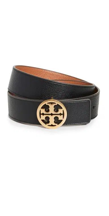 Tory Burch Miller Reversible Belt 1.5 Black/New Cuoio/Gold L | Thumbnail 1