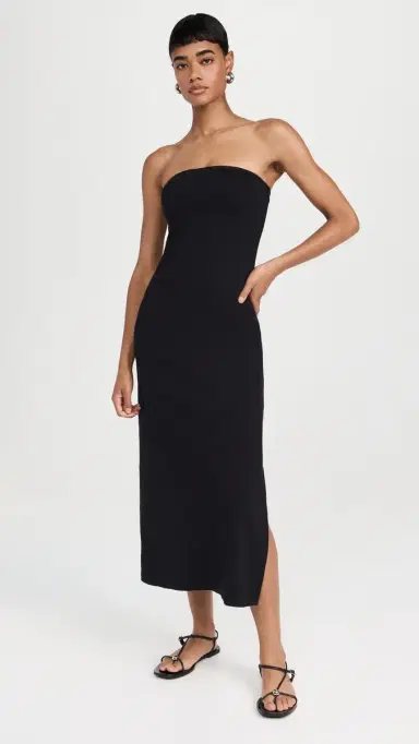 perfectwhitetee Blondie Strapless Dress True Black L | Thumbnail 2 perfectwhitetee Blondie Strapless Dress True Black L | Thumbnail 2