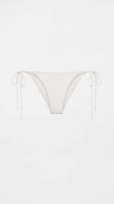 Leslie Amon Pearl White Bikini Bottoms White M | Thumbnail 6