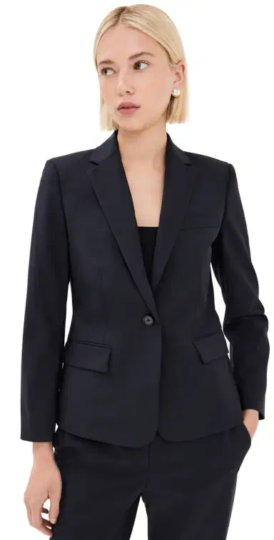 Theory 1 Button Slim Jacket Deep Navy 8 | Thumbnail 1
