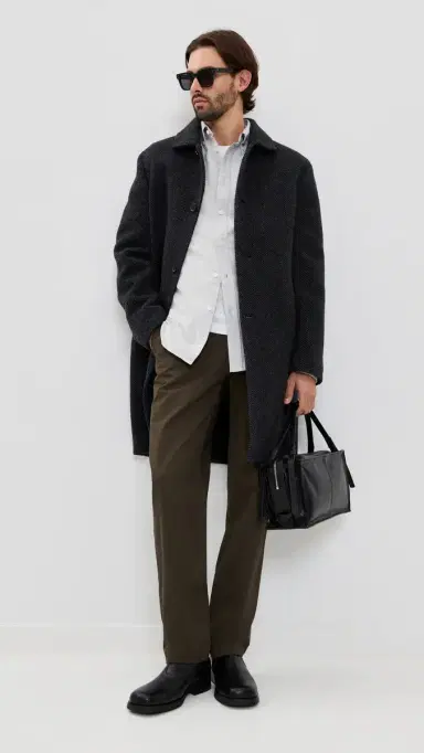 Reigning Champ Cotton Oxford Windsor Standard Shirt Light Grey | Thumbnail 5 Reigning Champ Cotton Oxford Windsor Standard Shirt Light Grey | Thumbnail 5
