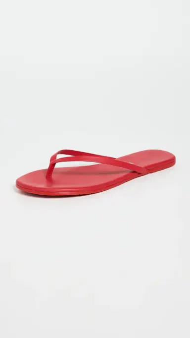 TKEES Solids Flip Flops Red 6 | Thumbnail 5