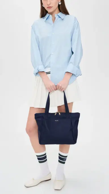 TUMI Just In Case Small Tote Indigo/Light Gold | Thumbnail 3 TUMI Just In Case Small Tote Indigo/Light Gold | Thumbnail 3