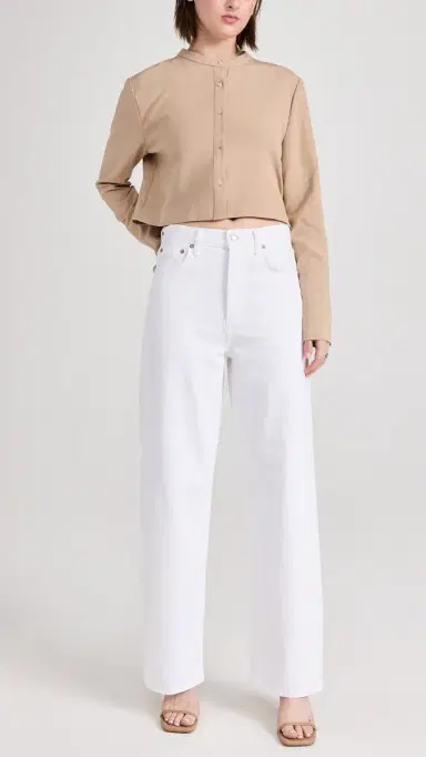 AGOLDE Low Slung Baggy Jeans 30.5 Milkshake 27 | Thumbnail 5