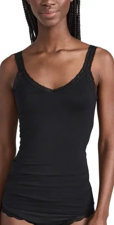 Stripe & Stare Lace Cami Black | Thumbnail 1 Stripe & Stare Lace Cami Black | Thumbnail 1
