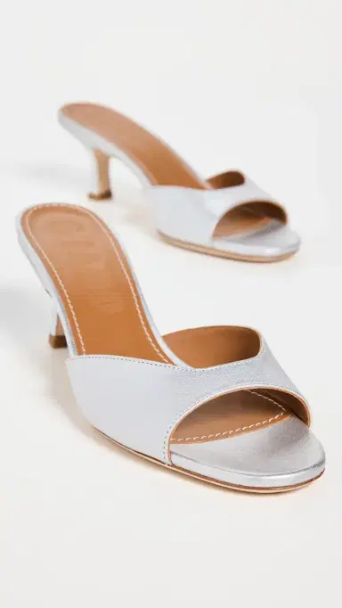 Staud Brigitte Mules Silver | Thumbnail 5 Staud Brigitte Mules Silver | Thumbnail 5