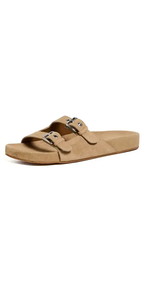 Madewell Cambria Molded Footbed Sandals Field Khaki
