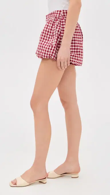 MAUDE CLUB Capri Shorts Berry Gingham | Thumbnail 4