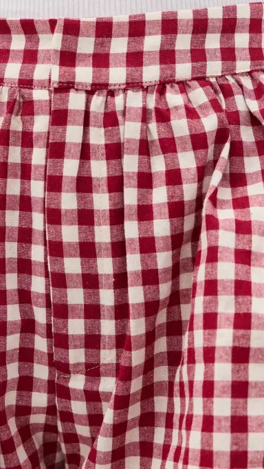 MAUDE CLUB Capri Shorts Berry Gingham | Thumbnail 6