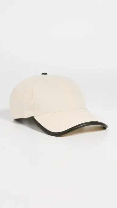 rag & bone Harlow Baseball Cap Olive Canvas One Size | Thumbnail 2