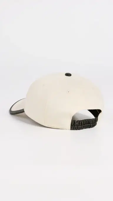 rag & bone Harlow Baseball Cap Olive Canvas One Size | Thumbnail 4