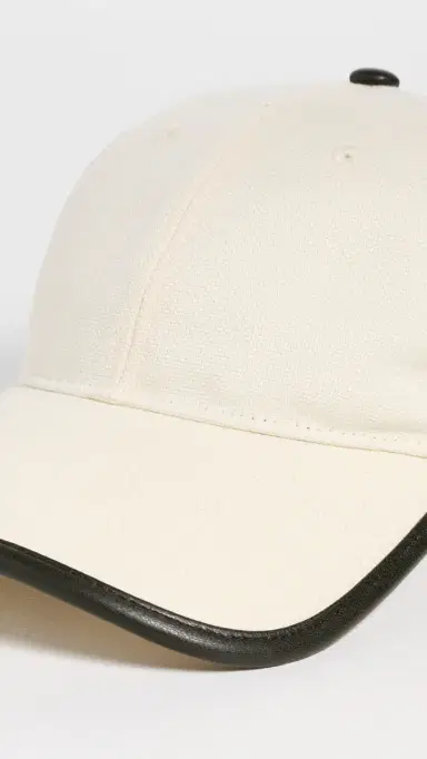 rag & bone Harlow Baseball Cap Olive Canvas One Size | Thumbnail 5