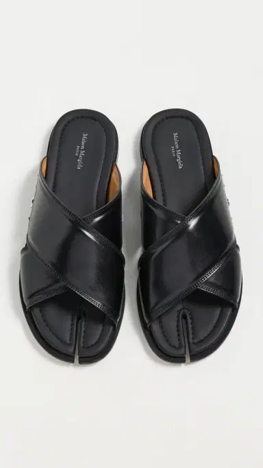 Maison Margiela Tabi Numbers Crossed Sandals Black | Thumbnail 4
