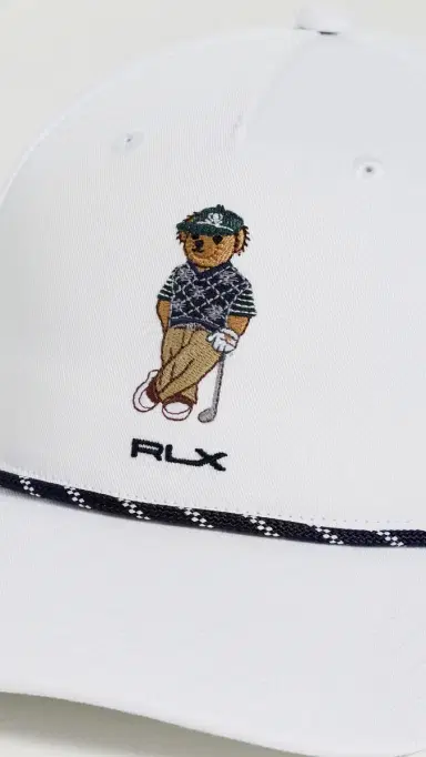 RLX Ralph Lauren Seasonal Bear Rope Cap White One Size | Thumbnail 4 RLX Ralph Lauren Seasonal Bear Rope Cap White One Size | Thumbnail 4