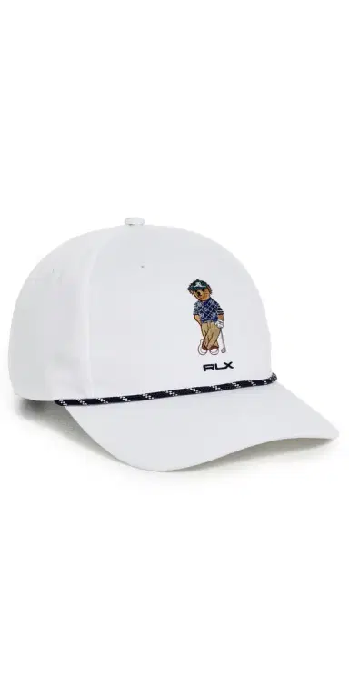 RLX Ralph Lauren Seasonal Bear Rope Cap White One Size | Thumbnail 1 RLX Ralph Lauren Seasonal Bear Rope Cap White One Size | Thumbnail 1