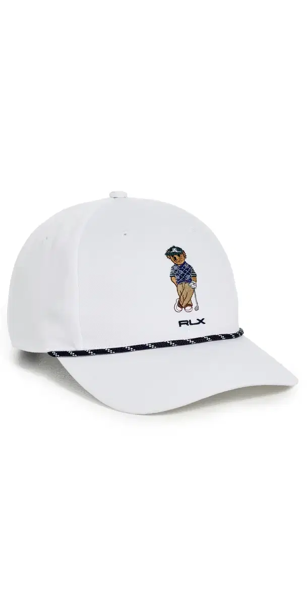 RLX Ralph Lauren Seasonal Bear Rope Cap White One Size
