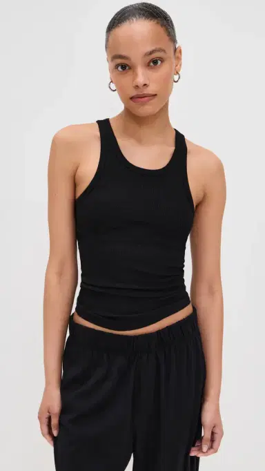 ÉTERNE High Neck Fitted Tank Black S | Thumbnail 2 ÉTERNE High Neck Fitted Tank Black S | Thumbnail 2