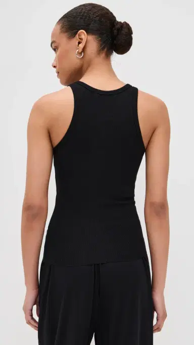 ÉTERNE High Neck Fitted Tank Black S | Thumbnail 3 ÉTERNE High Neck Fitted Tank Black S | Thumbnail 3