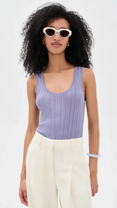 Theory Scoop ointelle Tank Lavender Glow | Thumbnail 2