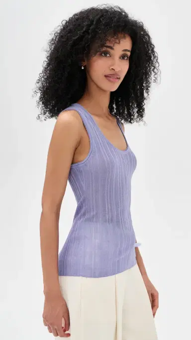 Theory Scoop ointelle Tank Lavender Glow | Thumbnail 4