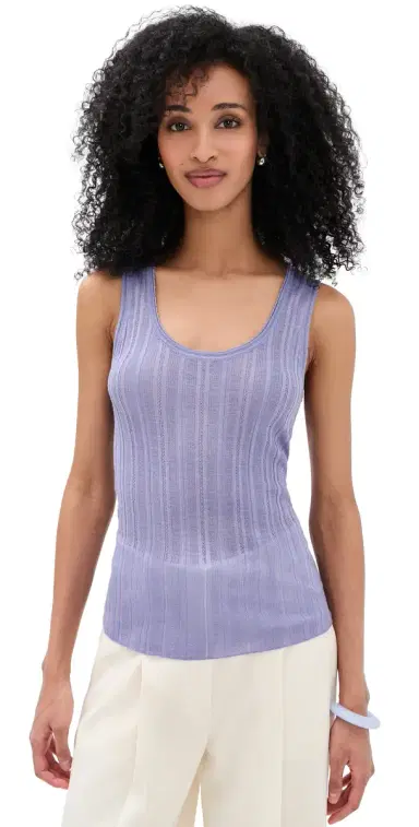 Theory Scoop ointelle Tank Lavender Glow | Thumbnail 1