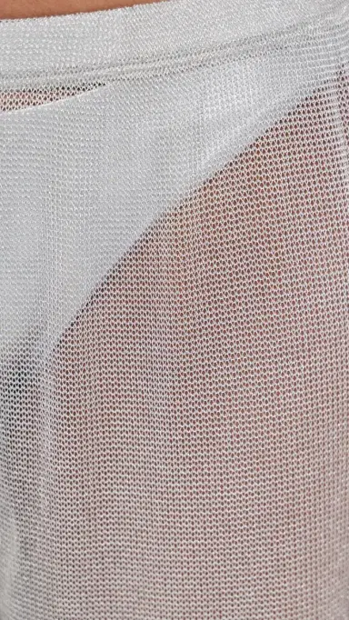 STAUD Ali etallic Coverup Pants Silver | Thumbnail 6 STAUD Ali etallic Coverup Pants Silver | Thumbnail 6