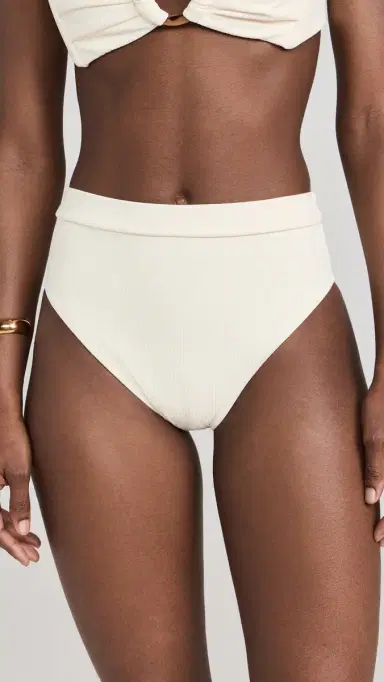 Montce Paulina Bikini Bottoms Cream Rib XS | Thumbnail 2 Montce Paulina Bikini Bottoms Cream Rib XS | Thumbnail 2