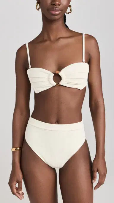 Montce Paulina Bikini Bottoms Cream Rib XS | Thumbnail 4 Montce Paulina Bikini Bottoms Cream Rib XS | Thumbnail 4